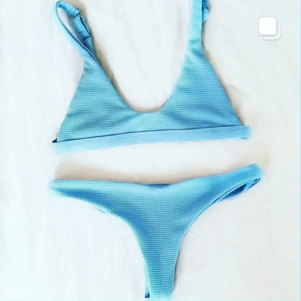 Baby blue bikini